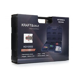 Dcraft - Riveteuse Manuelle Pour Écrous À Sertir - 6 Embouts Interchangeables - 330 Mm - Outil Pour Rivets Aveugles - Noir