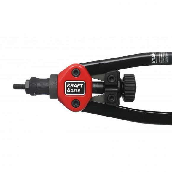 Dcraft - Riveteuse Manuelle Pour Écrous À Sertir - 5 Embouts Interchangeables - 330 Mm - Outil Pour Rivets Aveugles - Noir