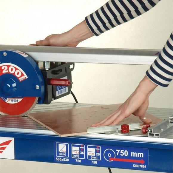 Dtools - Scie À Carreaux 800 W - Coupeuse Carreaux - Scie De Carrelage Sur Table - Coupe Carreaux Électrique - Découpe À Ea