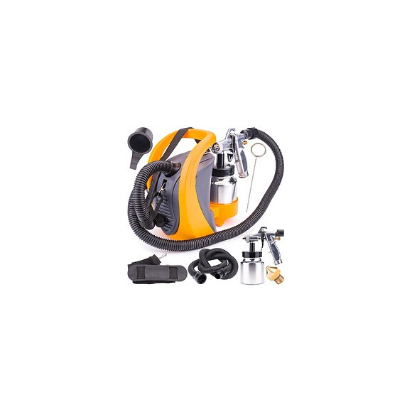 Power Tool - Pistolet De Peinture Hydrodynamique - Puissance 650w - Réservoir: 1000 Ml - Pulvérisateur De Peinture - Jaune