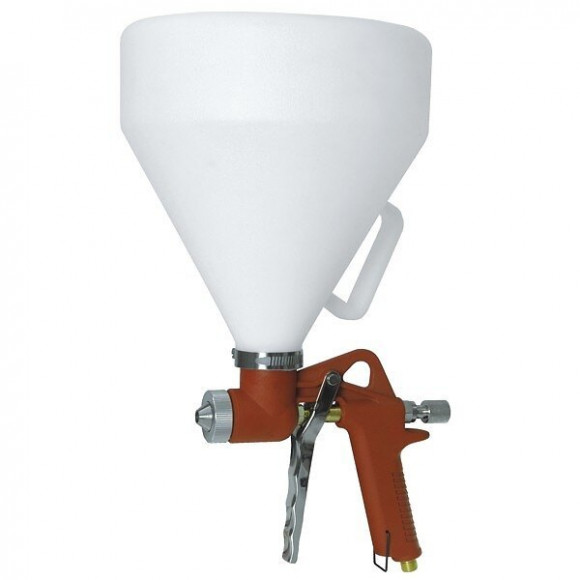 Dtools - Pistolet À Crépir Pneumatique - Réservoir 5l - Pression De Service 4-6 Bars - Raccord Rapide 1/4" - Blanc