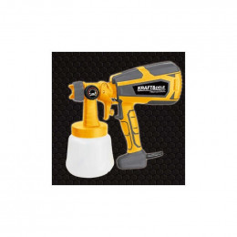Dcraft - Pistolet À Peinture Électrique - 1000ml - Débit 1650l/min - Buse 1,0/1,8/2,5 Mm - Jaune
