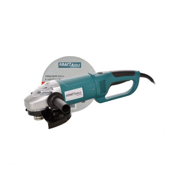 Dcraft - Meuleuse D'angle - Puissance 2350w - Diamètre Du Disque 230mm - Rotations 6500rpm - Poignée Réglable - Bleu