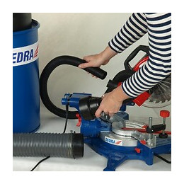 Dtools - Collecteur De Poussière Avec Adaptateur - Puissance 1100 W - 70 L - Aspirateur À Copeaux - Collecteur De Sciure - Bl