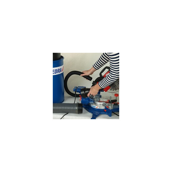 Dtools - Collecteur De Poussière Avec Adaptateur - Puissance 1100 W - 70 L - Aspirateur À Copeaux - Collecteur De Sciure - Bl