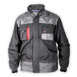 Dtools - Veste De Protection Taille L - 65% Polyester 35% Coton - Renforts Au Cou Et Aux Coudes - Gris