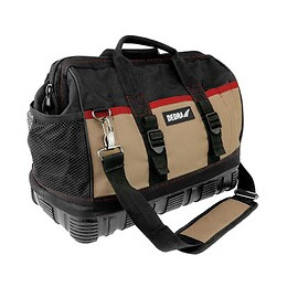 Dtools - Sac À Outils Avec Fond Renforcé - 40x22x31cm - 22 Poches - Marron