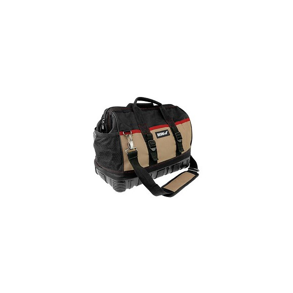 Dtools - Sac À Outils Avec Fond Renforcé - 40x22x31cm - 22 Poches - Marron