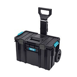 Dtools - Servante Porte Outils - Boîte À Outils Mobile - 526x380x670mm - Roulette + Poignée Téléscopique - Organiseur Int