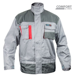 Dtools - Veste De Travail Taille Dl - Renforts Aux Coudes - Réglage De La Largeur - Gris