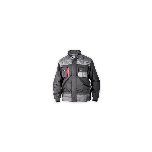Dtools - Veste De Protection Taille L - 65% Polyester 35% Coton - Renforts Au Cou Et Aux Coudes - Gris