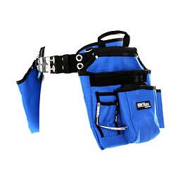 Dcraft - Ceinture À Outils - Crochets À Outils - 18 X Poches - Ceinture De Monteur Pour Travaux En Hauteur - Bleu