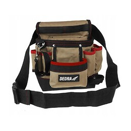 Dtools - Ceinture Porte-outils Une Pièce - 20x10x30cm - 8 Poches- Polyester 600d - 120cm Max - Beige