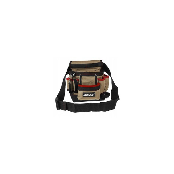 Dtools - Ceinture Porte-outils Une Pièce - 20x10x30cm - 8 Poches- Polyester 600d - 120cm Max - Beige