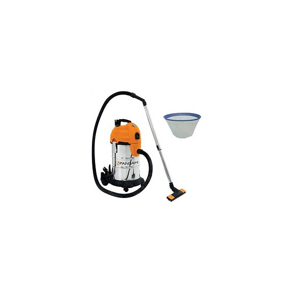 Dtools - Aspirateur D'atelier Eaux Et Poussières 1600w - Pression 18kpa + Cuve 30l - Aspirateur Chantier Atelier - Orange