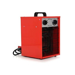 Dcraft - Chauffage Électrique - 250x240x348 Mm - Puissance 3500w - Tension 230v/50hz - Réglage Du Débit D'air - Rouge