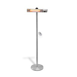 Dtools - Radiateur À Infrarouge - Lampe Chauffante Infrarouge - Puissance : 2000w - Chauffage Jardin/balcon/terasse - Argent