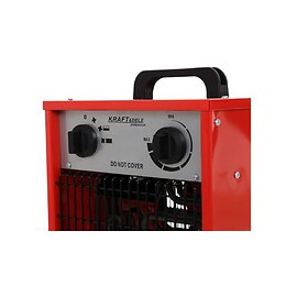 Dcraft - Chauffage Électrique - 250x240x348 Mm - Puissance 3500w - Tension 230v/50hz - Réglage Du Débit D'air - Rouge