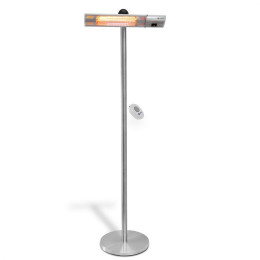 Dtools - Radiateur À Infrarouge - Lampe Chauffante Infrarouge - Puissance : 2000w - Chauffage Jardin/balcon/terasse - Argent