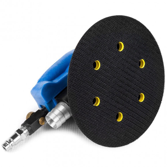 Power Tool - Ponceuse Excentrique Pneumatique - Pression 6,3 Bar/90 Psi - Ø Plateau Ponçage 6"/150mm - Débit D'air 340 L/min