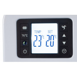 Mtec - Radiateur À Convection Moderne - Chauffage D'appoint Électrique 1000/1300/2300 W - Télécommande + Écran Tactile Lcd