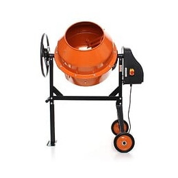 Dcraft - Bétonnière Électrique - Capacité Du Tambour 140l - Puissance Du Moteur 850w - Matériel De Construction - Orange