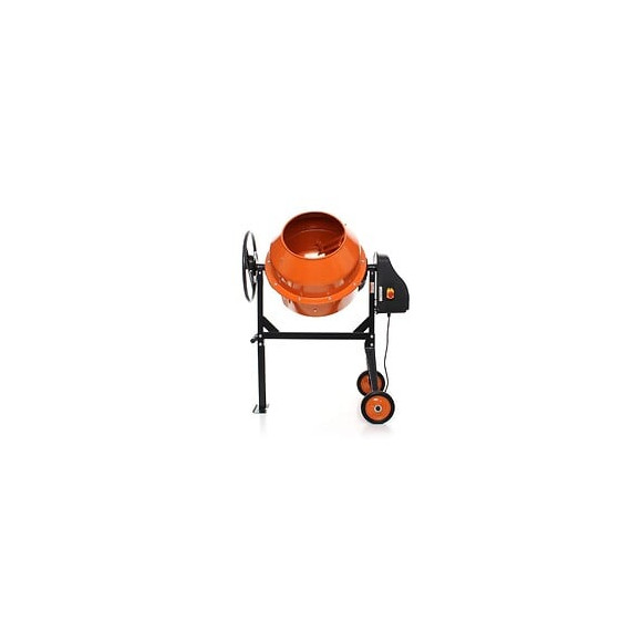 Dcraft - Bétonnière Électrique - Capacité Du Tambour 140l - Puissance Du Moteur 850w - Matériel De Construction - Orange