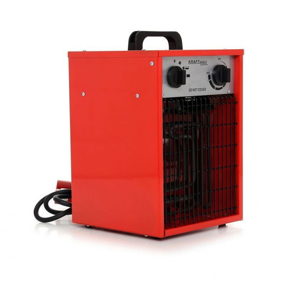 Dcraft - Chauffage Électrique - 250x240x348 Mm - Puissance 3500w - Tension 230v/50hz - Réglage Du Débit D'air - Rouge
