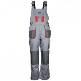 Dtools - Salopette De Travail Taille M - 9 Poches - Renforts Aux Genoux - Gris