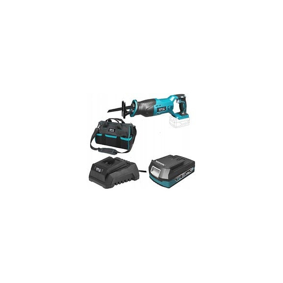 Dtools - Scie Sabre Sans Fil - Puissance 710w - 18v - Avec Batterie + Chargeur - Sac À Outils Inclus - Bleu