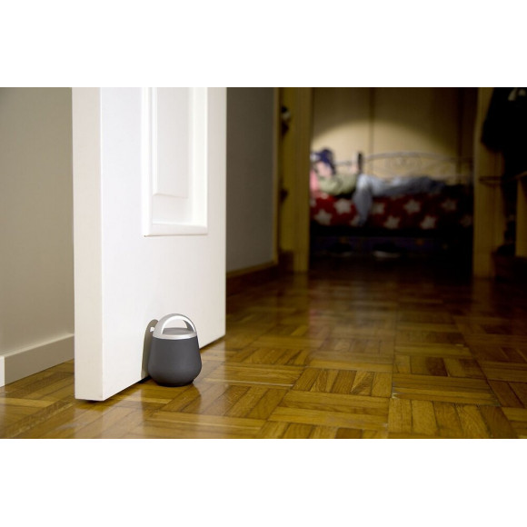 Bloque-porte Amovible Rei Caoutchouc Softouch Anthracite Diam.6 Cm X H.8.5 Cm