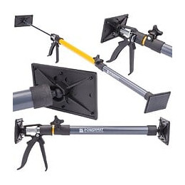 Power Tool - Support Télescopique Pour Plaques De Plâtre - Pression Max. 30 Kg - Longueur 50-115 Cm - Acier, Pp Et Pvc - Gris