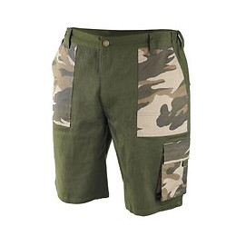 Dtools - Bermuda De Protection Taille Xl - 6 Poches - 97% Coton 3% Élasthanne - Réglage Du Tour De La Taille - Vert