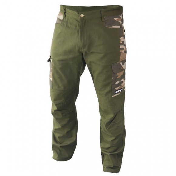 Dtools - Pantalon De Protection Long Taille S - 9 Poches - 97% Coton 3% Élasthanne - Réglage Du Tour De La Taille - Vert