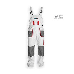 Dtools - Salopette De Protection, Taille Xl - 9 Poches - Renforts Sur Les Genoux - Blanc