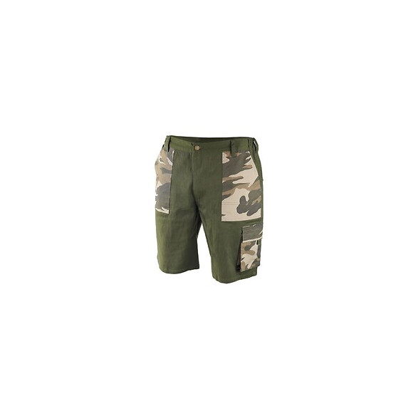 Dtools - Bermuda De Protection Taille S - 6 Poches - 97% Coton 3% Élasthanne - Réglage Du Tour De La Taille - Vert