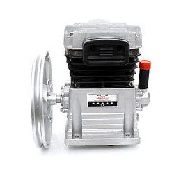 Dcraft - Tête De Compression Nue 2 Cylindres Fonte 1,5 Kw/2 Cv - Débit 300 L/min Pression 8bar -  Volant Filtre D'aspiration 