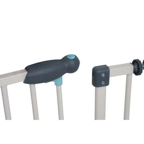 Barrière Métal Cléo, Portillon, À Pression 73-81cm, Hauteur 77cm