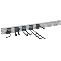 Kit Profilé Alu + 5 Crochets