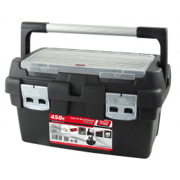 Boîte À Outils Avec 1 Casier Et Poignée 45 Cm