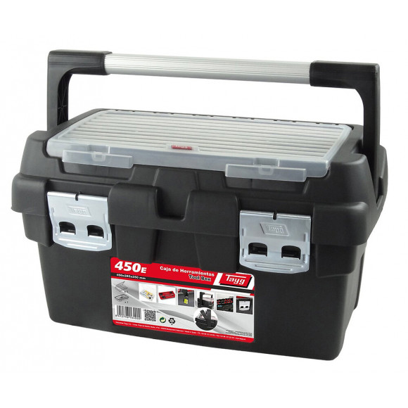 Boîte À Outils Avec 1 Casier Et Poignée 45 Cm