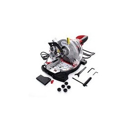 Dcraft - Scie Radiale Pour Bois - Puissance 1600w - Rotations 4500 Tr/min - Disque 210x30mm - Pointeur Laser - Gris