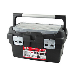 Boîte À Outils Avec 1 Casier Et Poignée 45 Cm