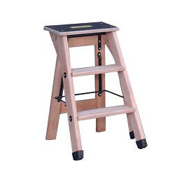 Escabeau Bois Professionnel 2 Marches + Tablette