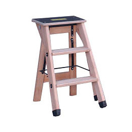 Escabeau Bois Professionnel 2 Marches + Tablette