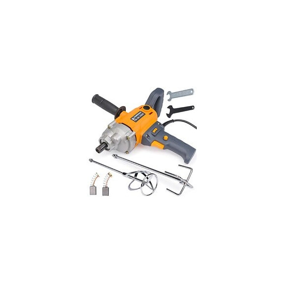 Power Tool - Malaxeur Peinture/ciment Électrique 2400w 6 Vitesses 0-900 Tours/min - Ø De Fouet: 120mm - Outil Chantier Atelie