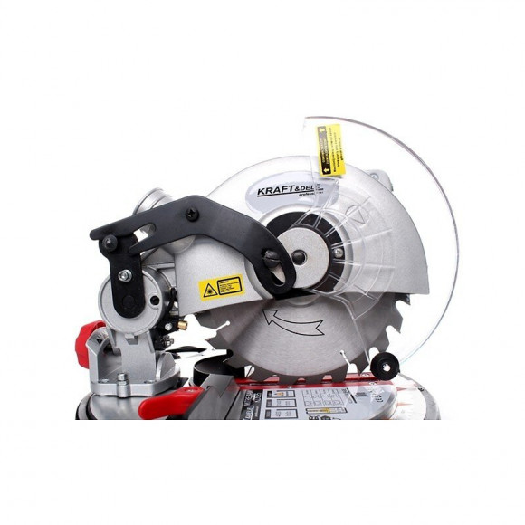 Dcraft - Scie Radiale Pour Bois - Puissance 1600w - Rotations 4500 Tr/min - Disque 210x30mm - Pointeur Laser - Gris