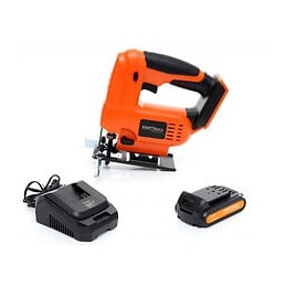 Dcraft - Scie Sauteuse Sans Fil - 18v - Batterie 2000 Mah - Vitesse 2400 Rpm - Angle De Coupe 0-45° - Noir