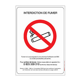 Adhesif "interdiction De Fumer"