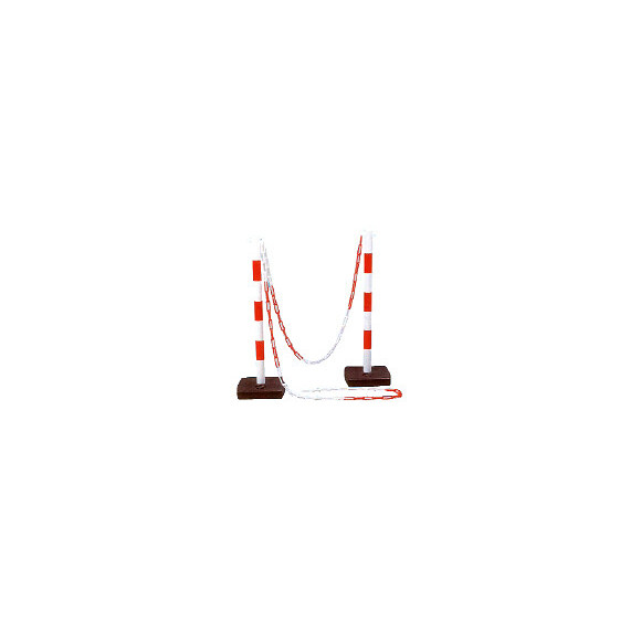 Poteau Signalisation Pour Chaîne Plastique S/socle